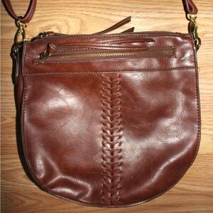 Brown Leather Crossbody Bag